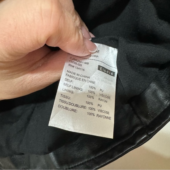 Elodie faux leather moto jacket medium - Picture 12 of 14